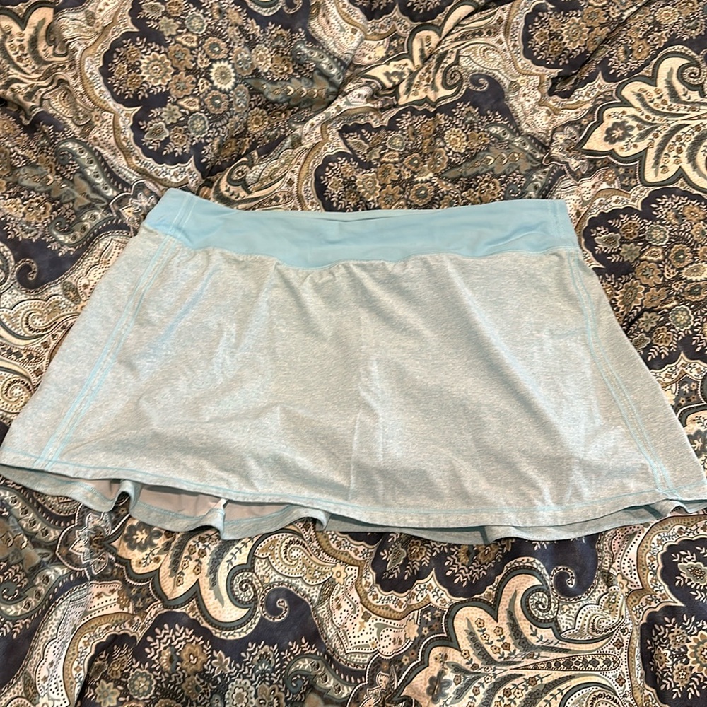 LuluLemon Pace Rival Skirt, Size 14, Icing Blue